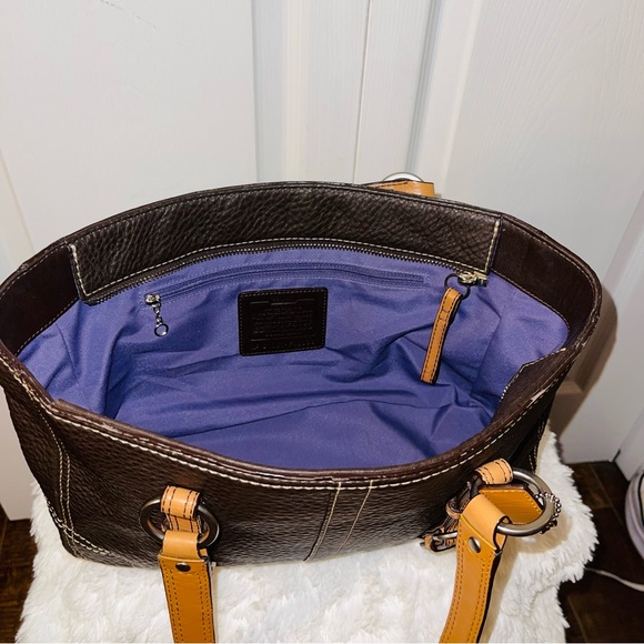 Dark Brown leather COACH Shoulder Bag/Purse - Picture 13 of 13